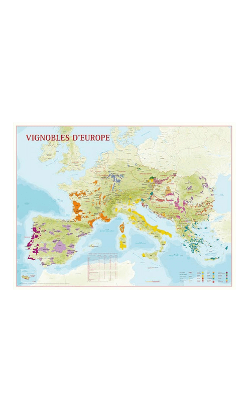 Carte du Vignoble d’Europe