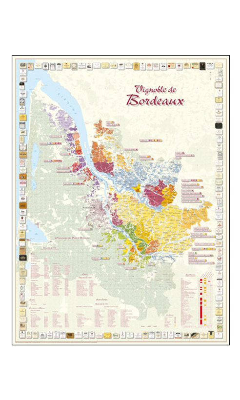 Carte du Vignoble de Bordeaux
