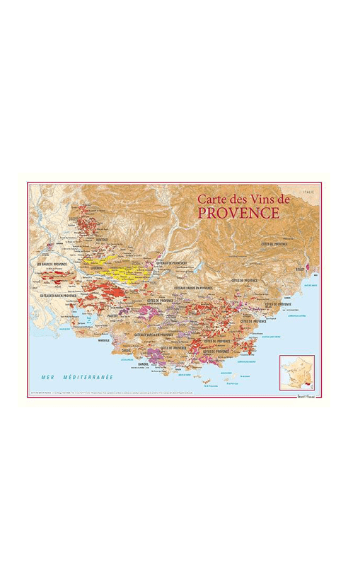 Carte du Vignoble de Provence