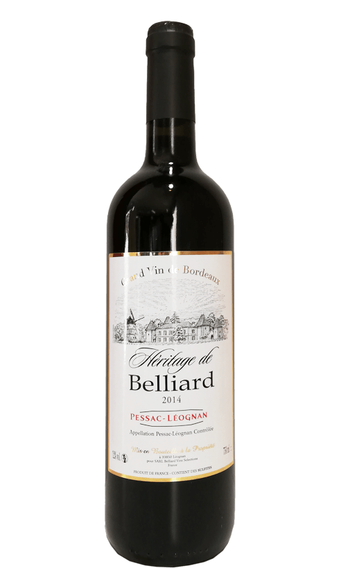 Vignobles Belliard Pessac-Leognan Héritage de Belliard